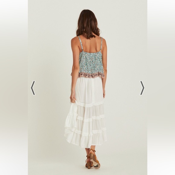 NWT Arnhem Lover Midi Skirt in White Shell size Australian 10 or Medium - Picture 2 of 8